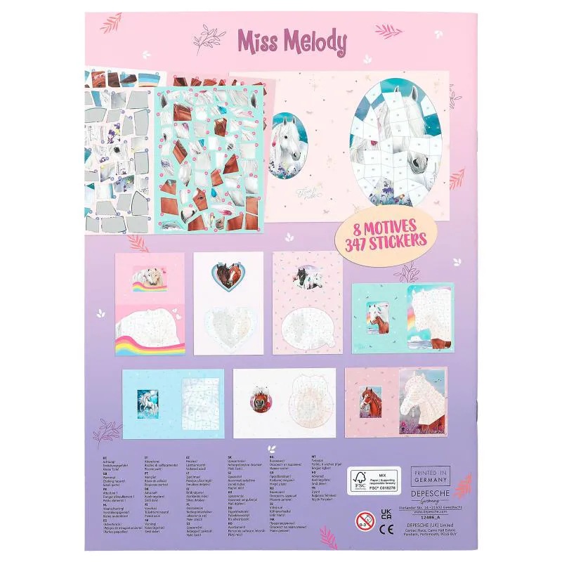 Miss Melody Number Sticker Book-4
